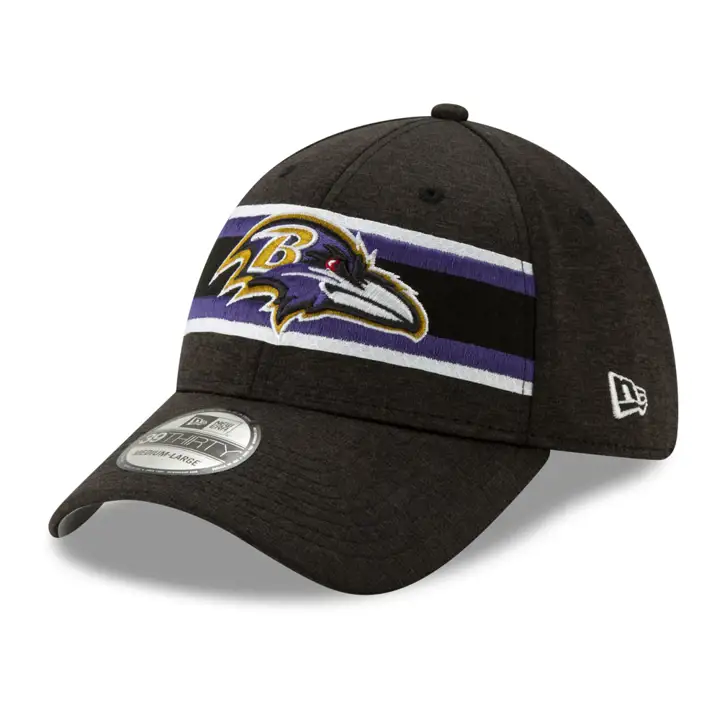 CASQUETTE BALTIMORE RAVENS NFL Striped Front Tech 39THIRTY NOIR/VIOLET
