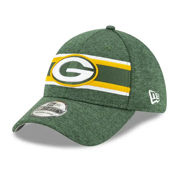 GREEN BAY PACKERS NFL Casquette Rayée Avant Tech 39THIRTY VET/JAU