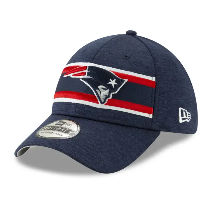NEW ENGLAND PATRIOTS NFL Rayé Devant Tech 39THIRTY MARINE/ROUGE