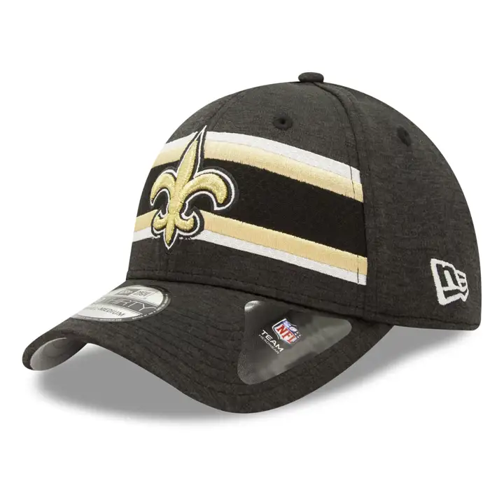 CASQUETTE NEW ORLEANS SAINTS NFL rayée - Technologie 39THIRTY NOIR/OR