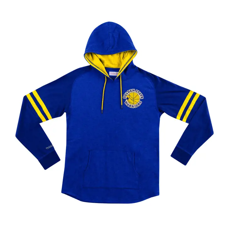 Sweat à capuche léger NBA Golden State Warriors 2.0 bleu