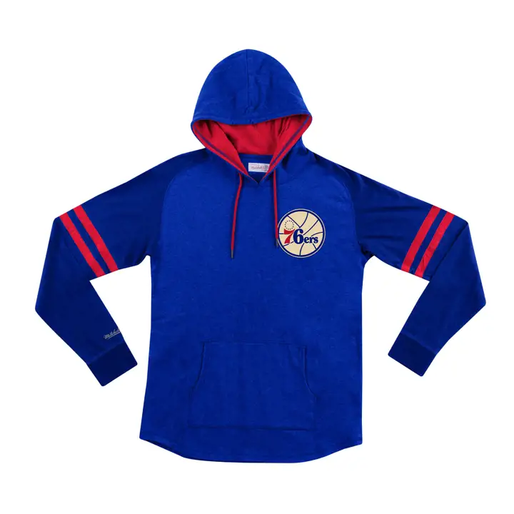 Sweat à capuche léger NBA Philadelphia 76ers 2.0 bleu