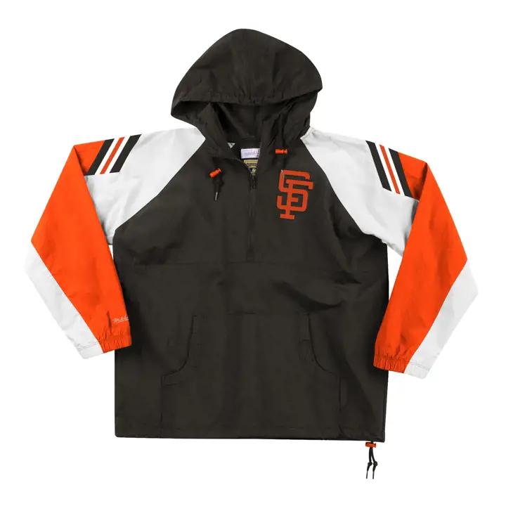 SAN FRANCISCO GIANTS MLB M&N Logo Anorak ORG/WHT/BLK