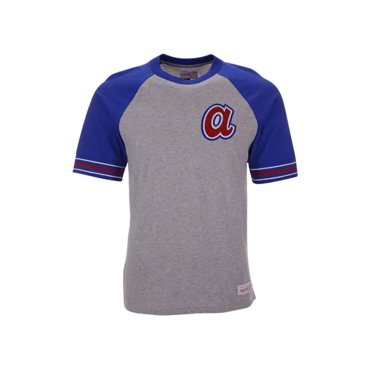 T-shirt du Capitaine des Braves d'Atlanta MLB GRIS/MARINE