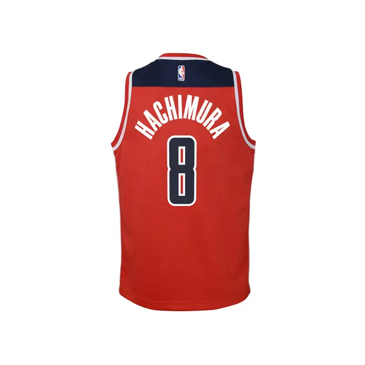 MAILLOT NBA Enfant Icon Swingman WIZARDS Rui Hachimura rouge