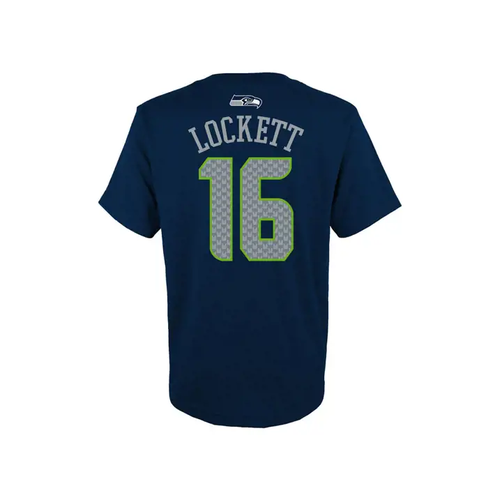 SEAHAWKS NFL T-shirt Enfant Tyler Lockett Logo Fierté N&N bleu marine