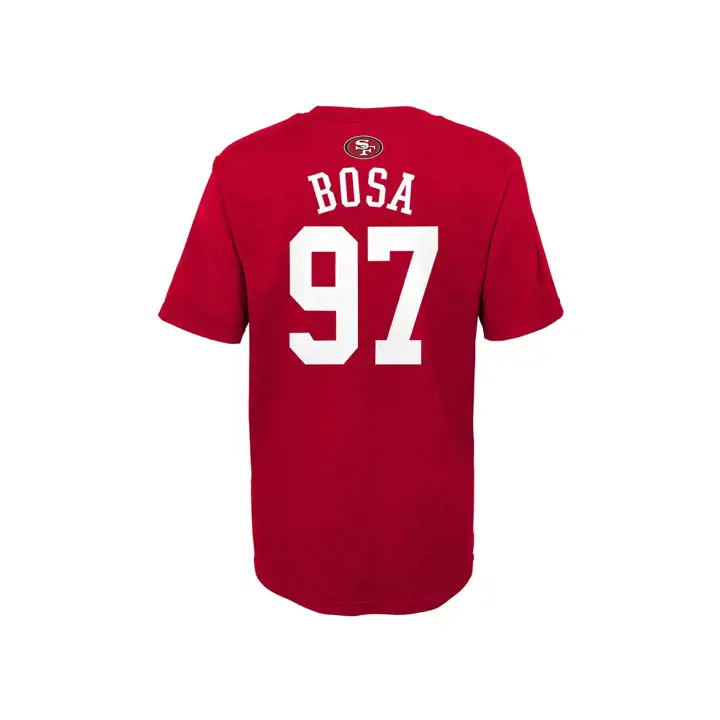 49ERS NFL T-shirt Jeunesse Fierté N&N Logo Nick Bosa rouge