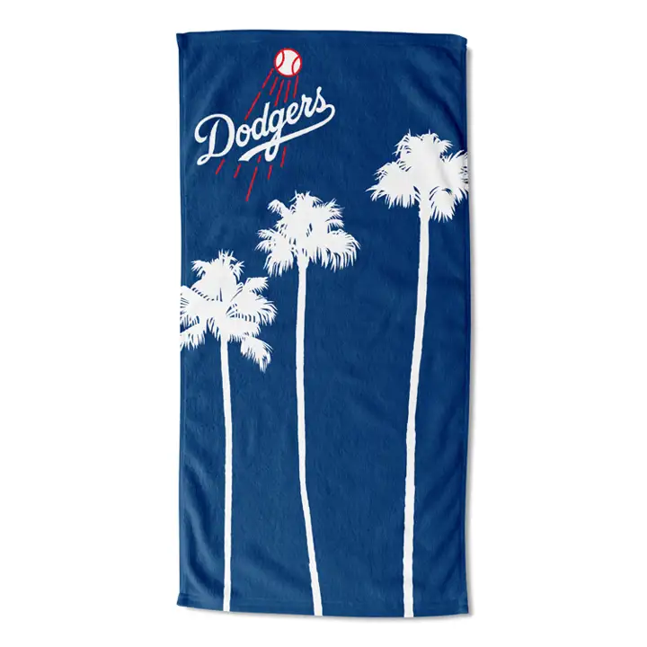 "Los Angeles Dodgers Serviette de Plage 30x60 \"Three Sisters\" ast"