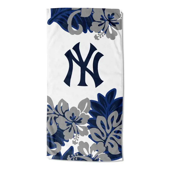 Serviette de plage « Flower Power » 30x60 po des Yankees de New York ast