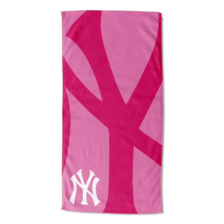 "New York Yankees Serviette de Plage 30x60 \"Pink Lockup\" ast"