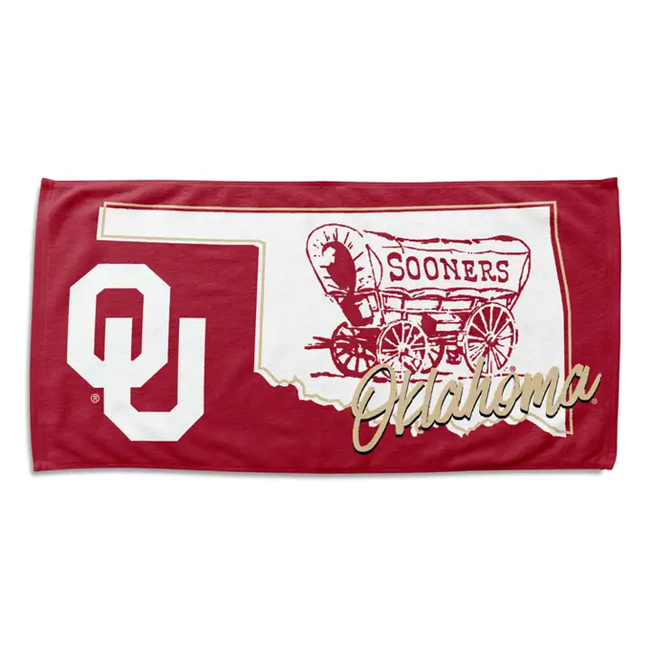 "Serviette de Plage Oklahoma Sooners 76x152 cm « Stateline » ass"