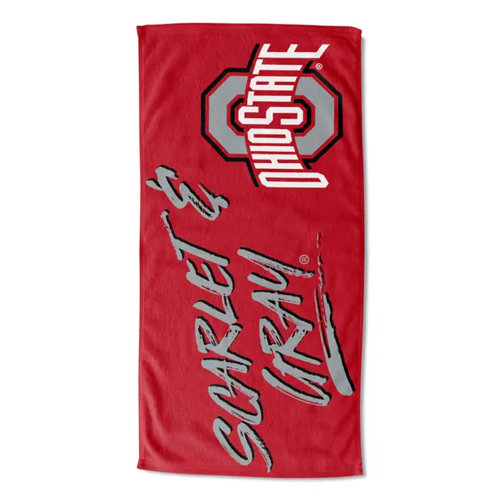 Serviette de plage Ohio State Buckeyes 30x60 "Buzzword"