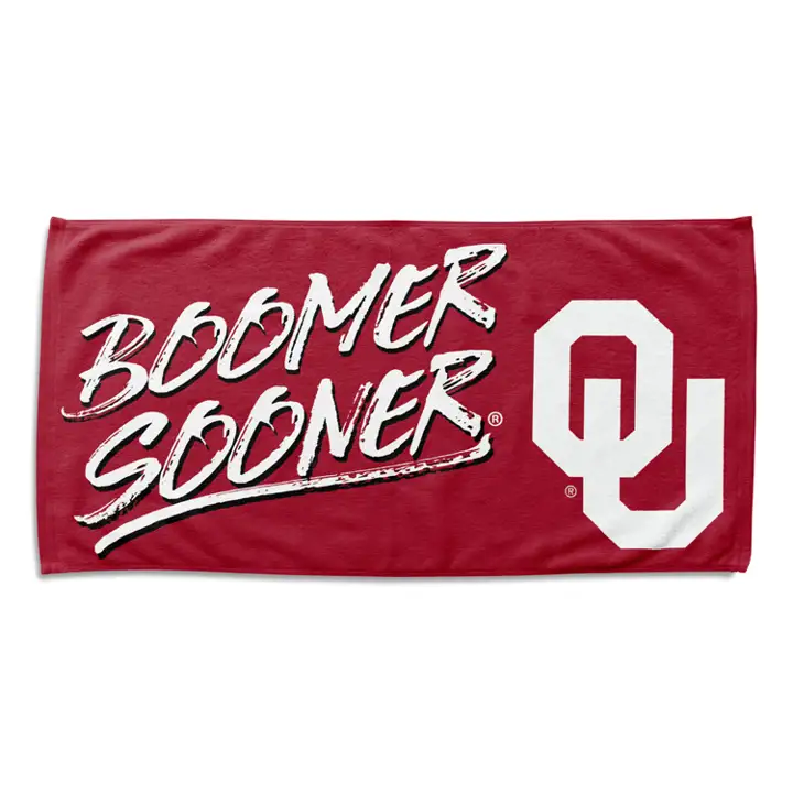 "Serviette de plage Oklahoma Sooners 30x60 « Buzzword » ass."