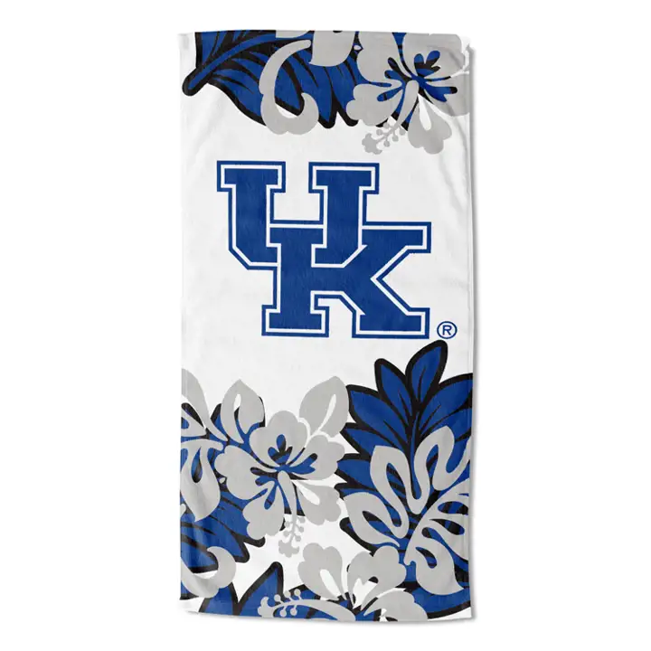 Serviette de plage 30x60" Kentucky Wildcats "Flower Power"