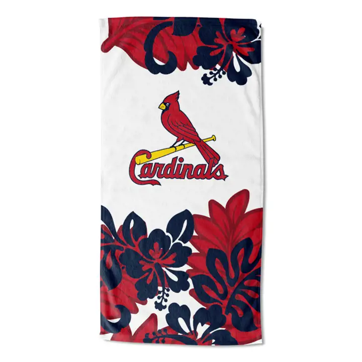Serviette de plage St. Louis Cardinals 30x60 "Flower Power"