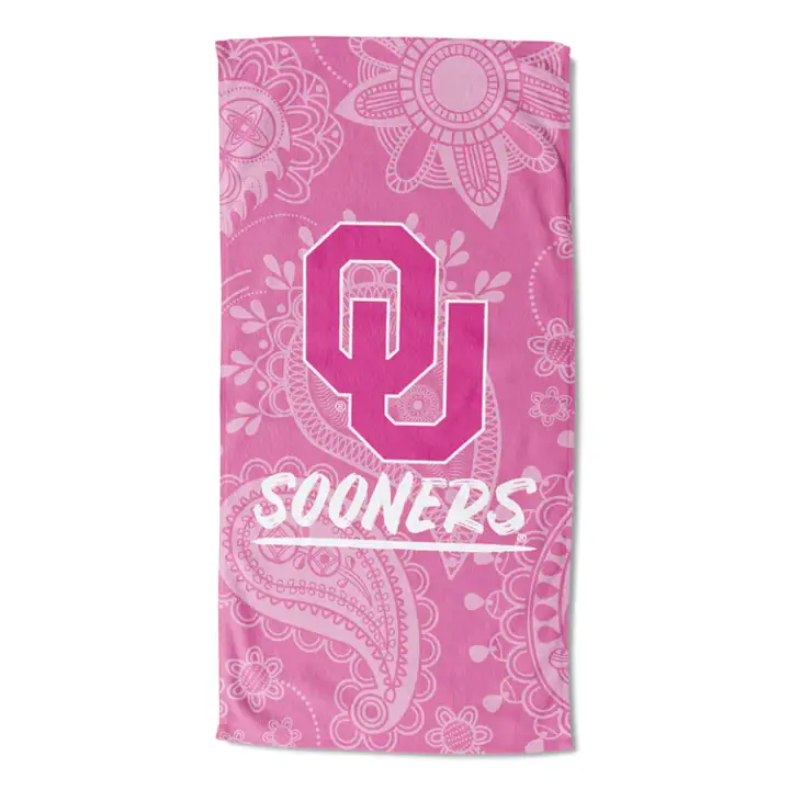 Serviette de plage Oklahoma Sooners 30x60 "Pink Passion"