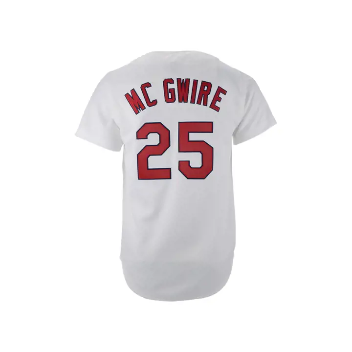 Cartes STL MLB Maillot M&N authentique Cooperstown Mark McGwire