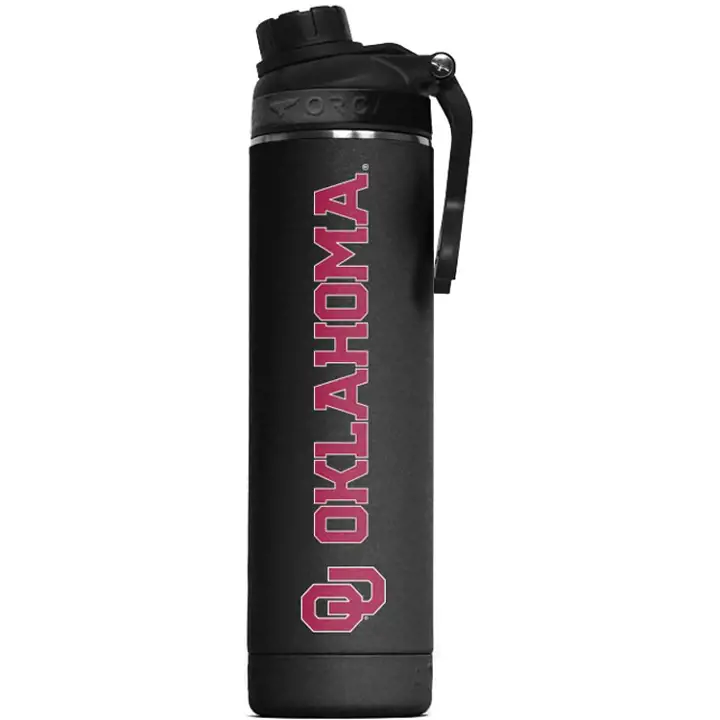 Gourde Oklahoma Sooners Hydra 22 oz Logo rouge