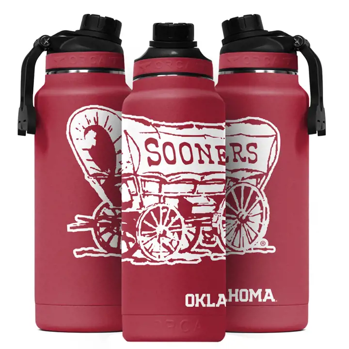 Gourde Hydra 34oz Mascot Rouge Oklahoma Sooners