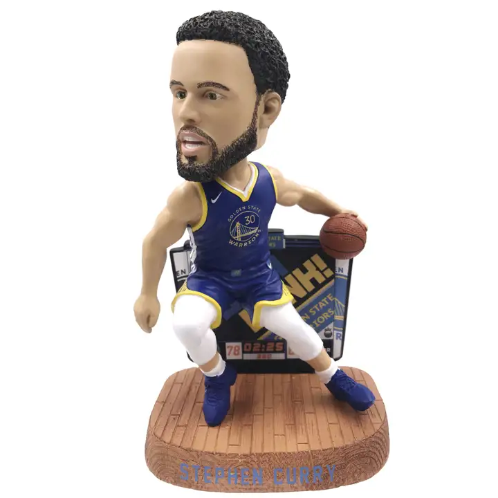 Golden State Warriors Tableau d'affichage figurine Bobble Stephen Curry