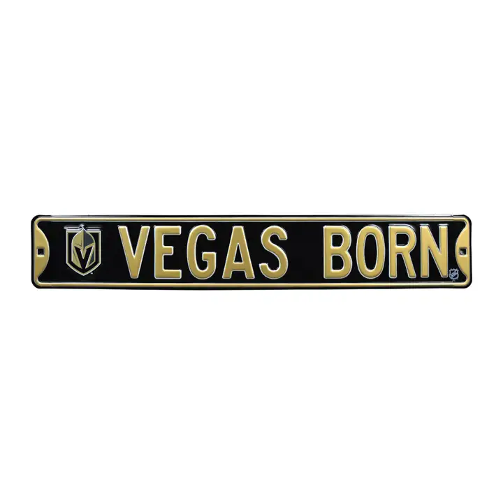 Panneau de rue authentique des Vegas Golden Knights - Avenue ast
