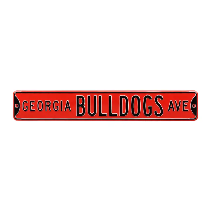 Georgia Bulldogs Authentic Street Sign - Panneau de rue authentique