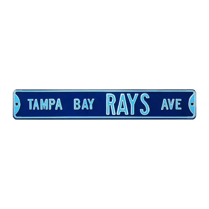 Panneau de rue authentique des Tampa Bay Rays - Avenue