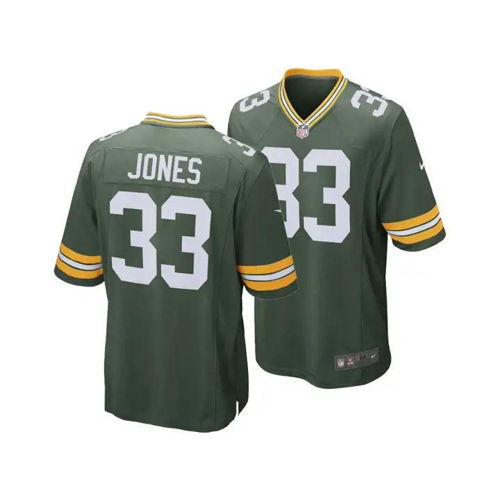 Maillot NFL Packers Aaron Jones vert