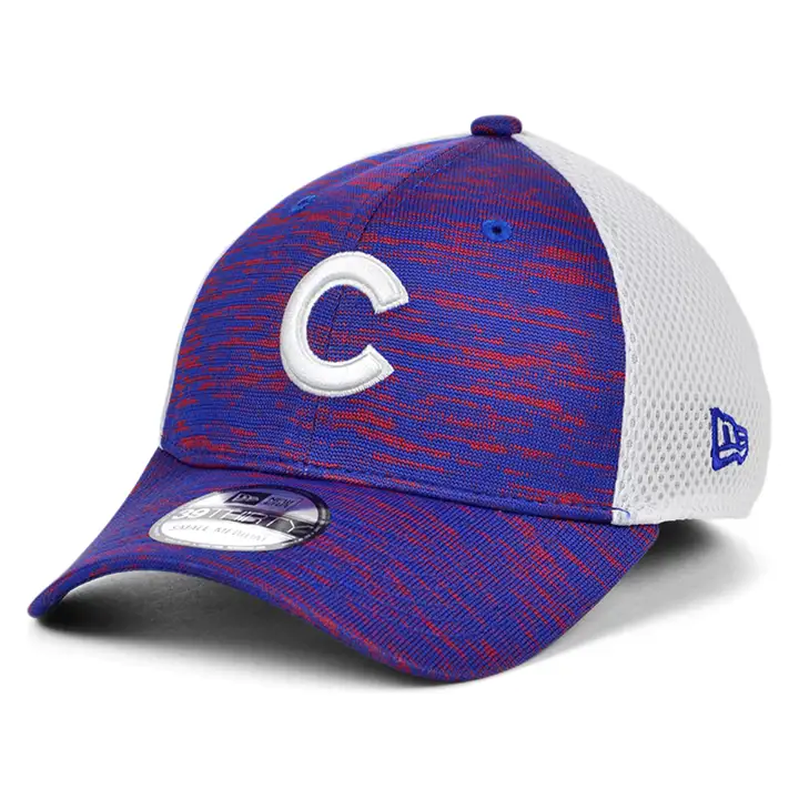 Chicago Cubs Bonnet tricoté Eng Neo 39THIRTY ROUGE/BLANC
