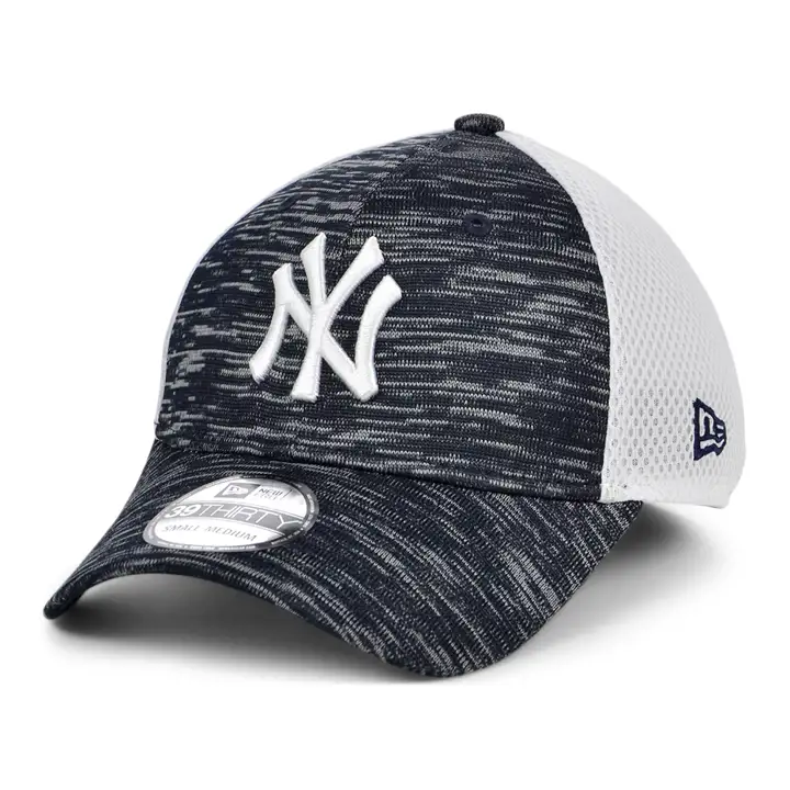 New York Yankees Bonnet tricoté Neo 39THIRTY Marine/Blanc