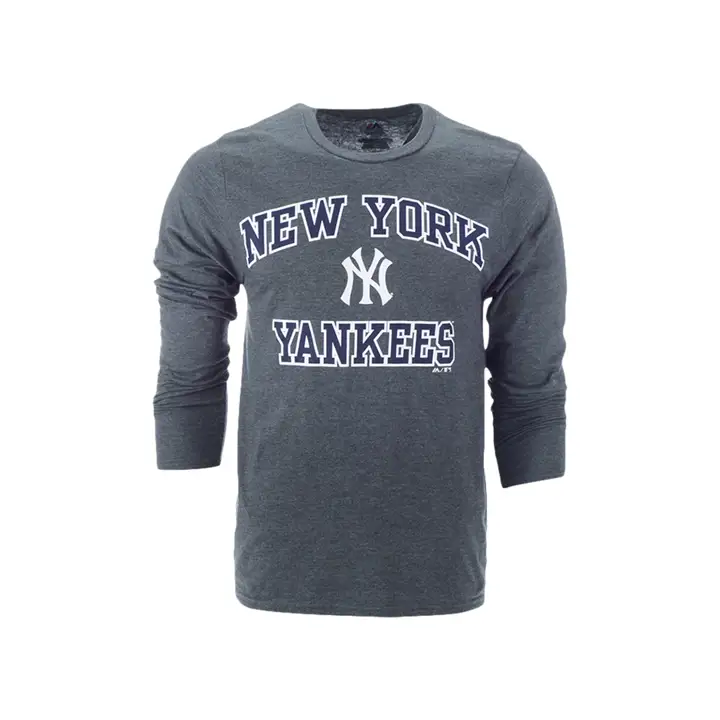 T-shirt à manches longues col ras du cou MLB New York Yankees Heart & Soul anthracite