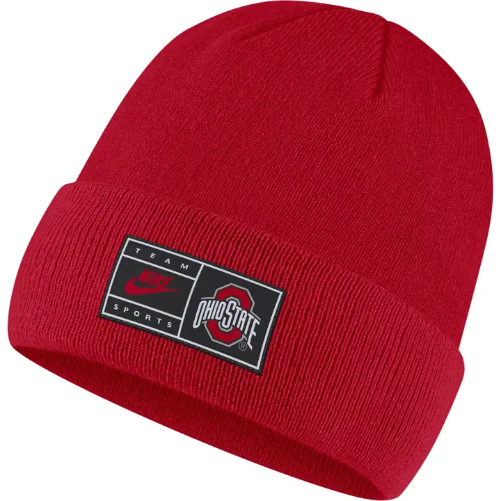Bonnet à revers Ohio State NCAA NK brodé rouge