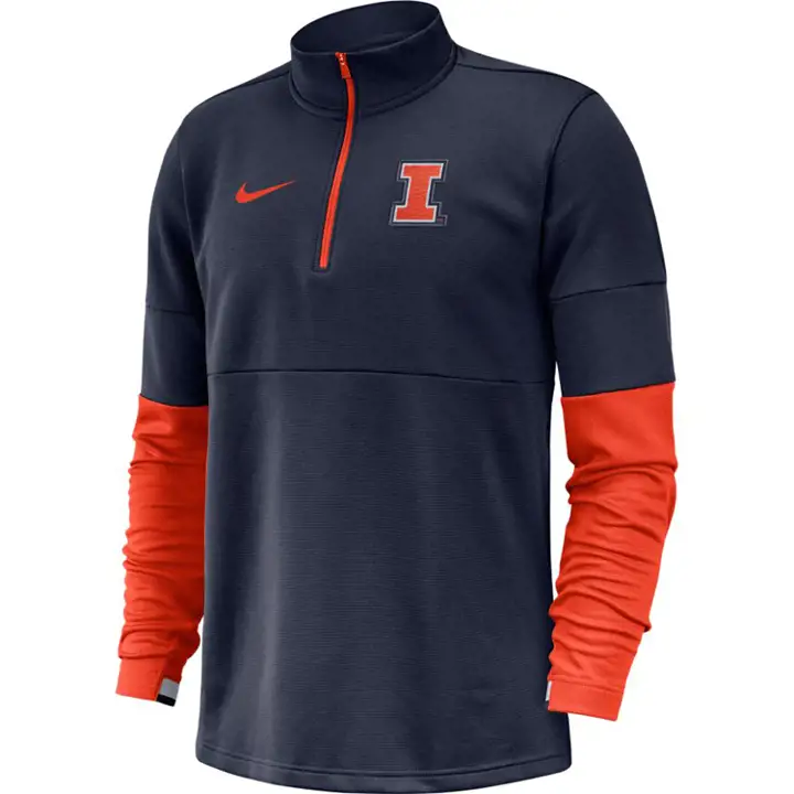 ILLINOIS FIGHTING ILLINI NCAA Therma Half Zip 20 MARINE