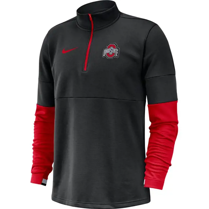 PULL OHIO STATE BUCKEYES NCAA Therma Demi-Zip 20 BLK