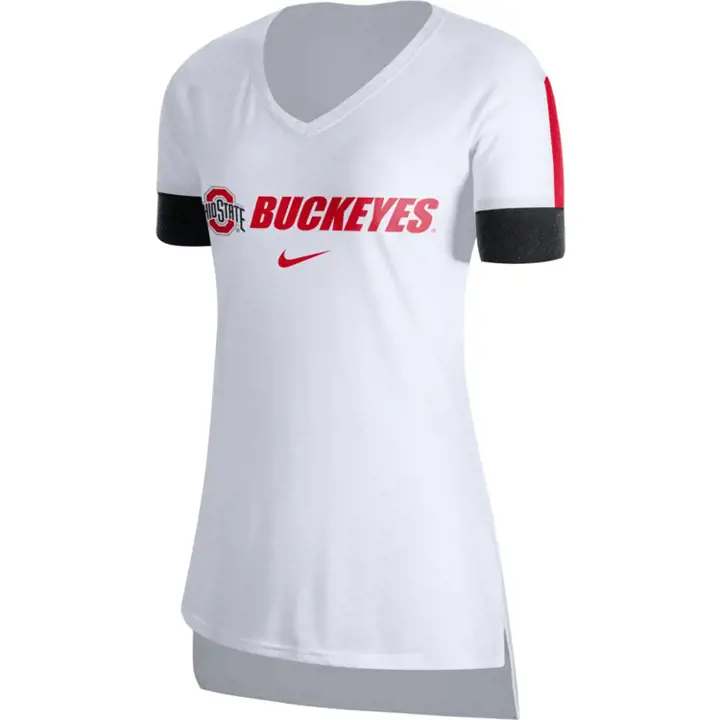 T-shirt ras du cou pour femme Ohio State Buckeyes NCAA 20 blanc/r