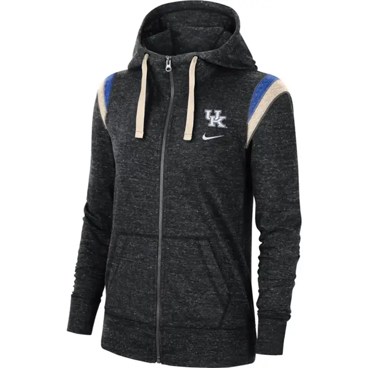 Kentucky Wildcats NCAA Femme Gym Vintage Full Zip 20 noir/r