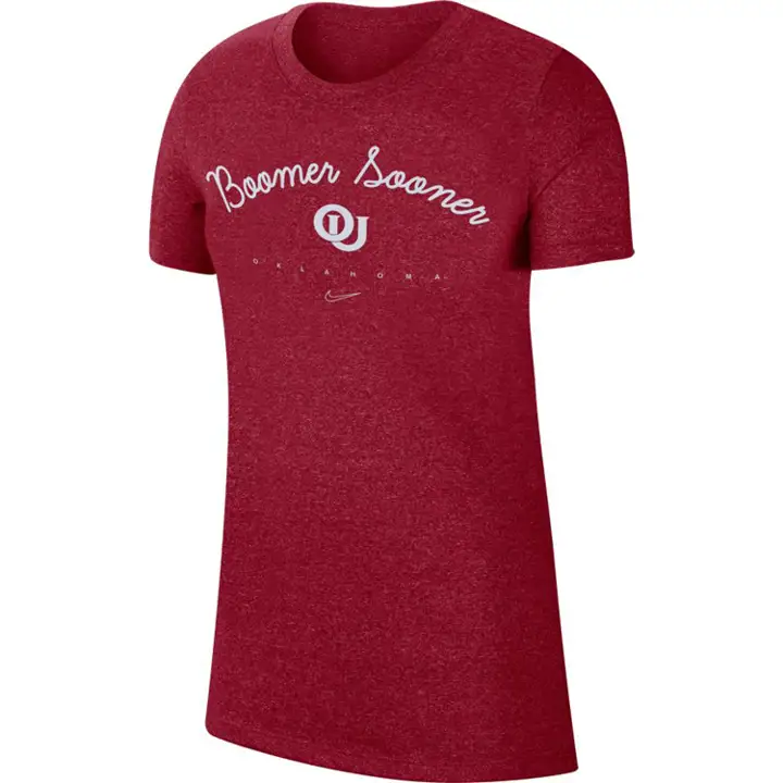 T-shirt chiné femme NCAA Oklahoma Sooners 20 crim