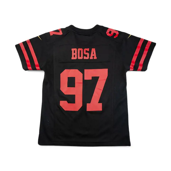 Maillot de match NFL 49ERS enfant Nick Bosa noir