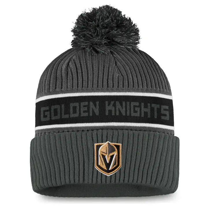 VEGAS GOLDEN KNIGHTS 20 NHL Bonnet pompon vestiaire GRIS