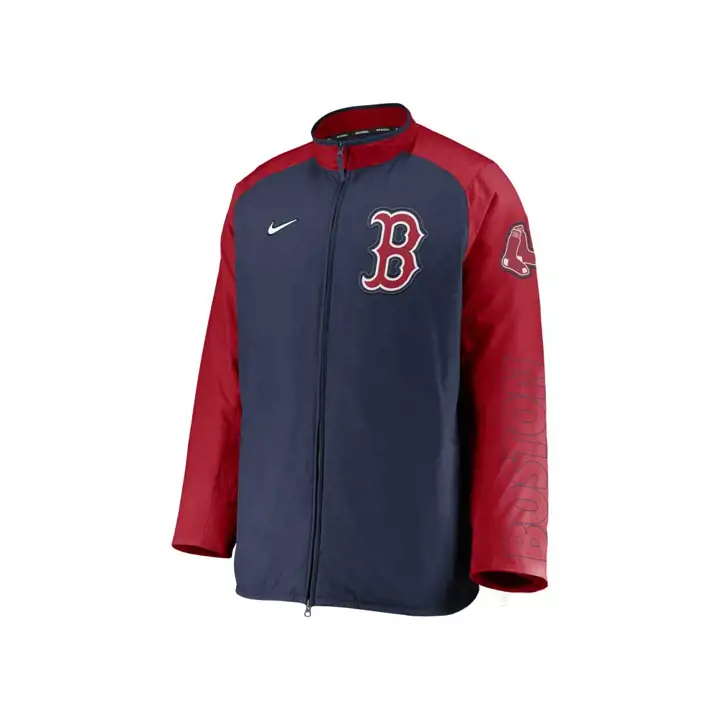 Veste de survêtement rouge et bleu marine des Red Sox de la MLB