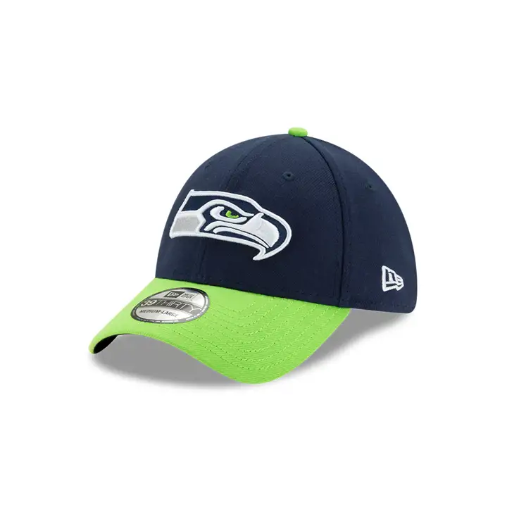 SEAHAWKS NFL Casquette classique 39Thirty marine/citron vert