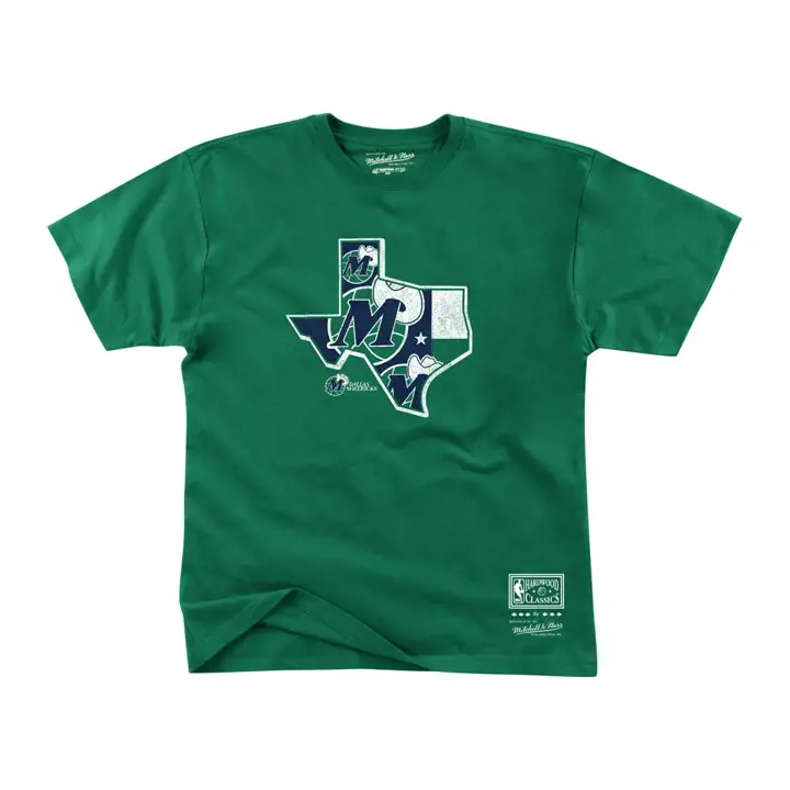 T-Shirt Vert Dallas Mavericks NBA MN State Mash Up