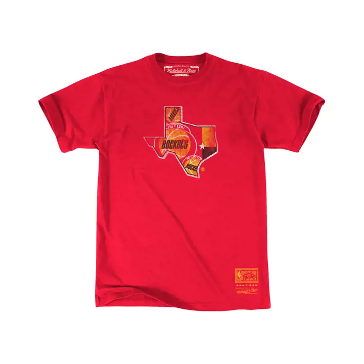 T-shirt rouge Houston Rockets NBA MN State Mash Up