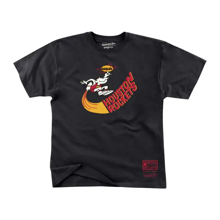 T-shirt avec logo rétro des Houston Rockets NBA MN - noir