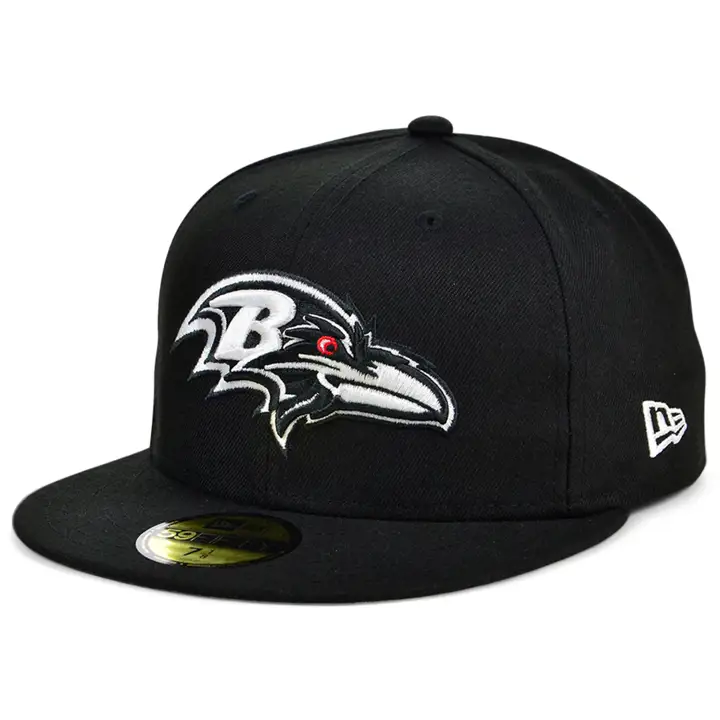 Ravens NFL Basic Fashion 59Fifty noir/blanc