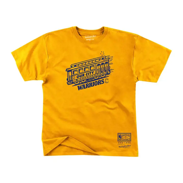 T-shirt NBA Golden State Warriors MN Trolley jaune