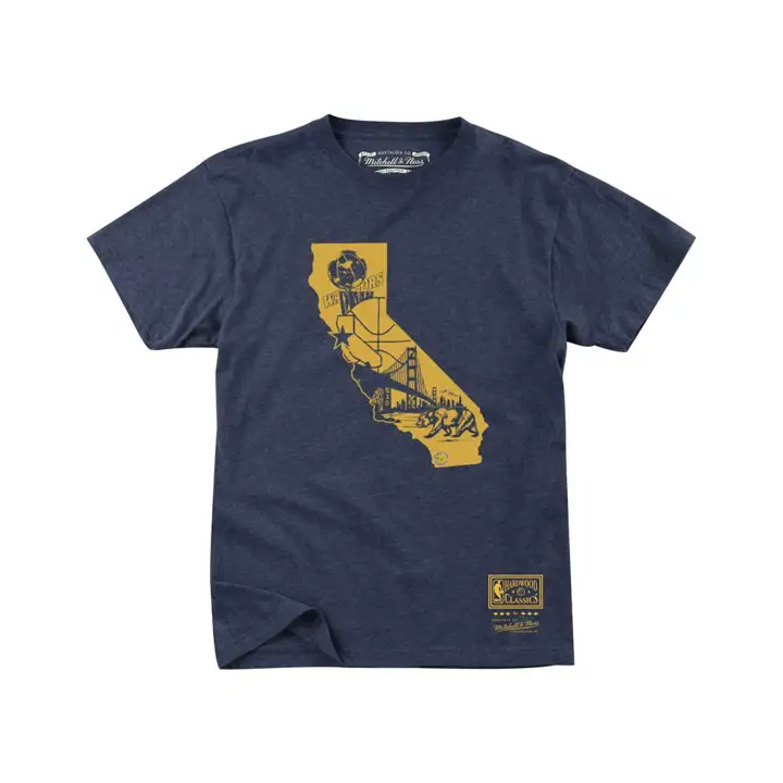 T-shirt bleu Golden State Warriors NBA MN State Mash Up