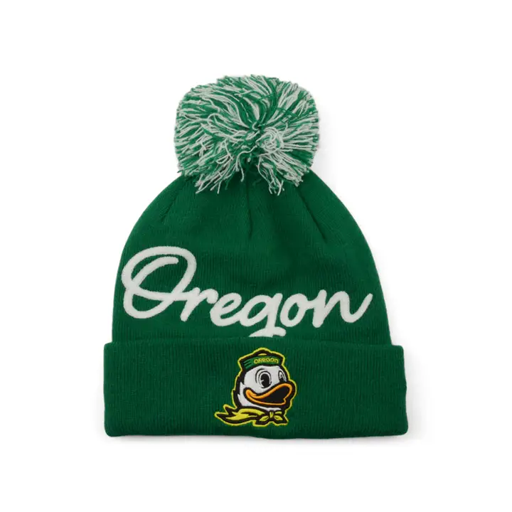 Oregon Ducks NCAA FN Wmns Script Pom vert