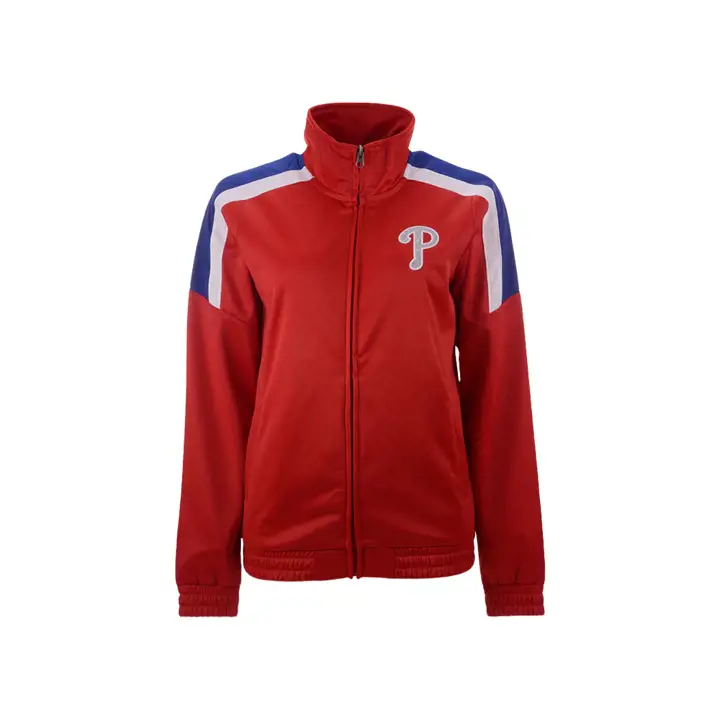 Veste de survêtement Philadelphia Phillies MLB pour femme, modèle Track Star 20