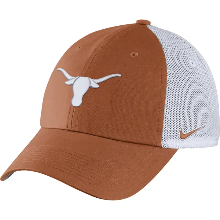 Texas Longhorns NCAA NK H86 Trucker DKORG/WHT